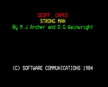 Geoff Capes Strong Man (19xx)(Martech)[a][GEOFF] screen shot title